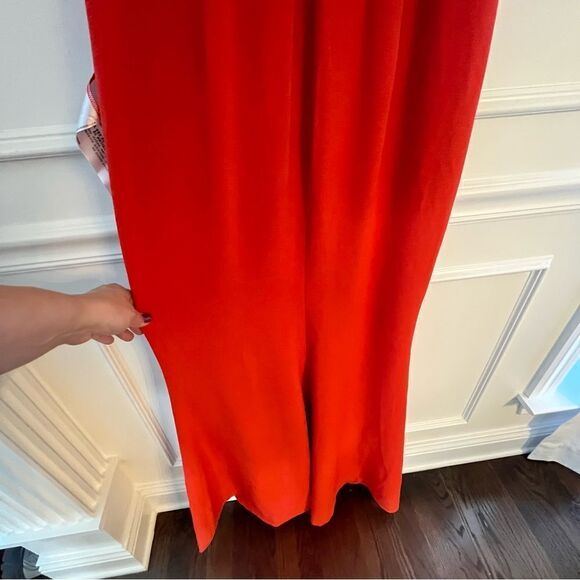 Dress The Population Sandro Mermaid Gown With Slit in Large Poppy Red, NWT - Picture 13 of 14